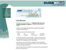 Tablet Screenshot of dura-weld.com